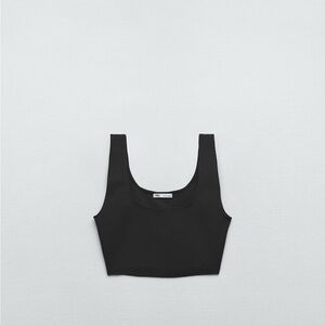 Zara Black Crop Top